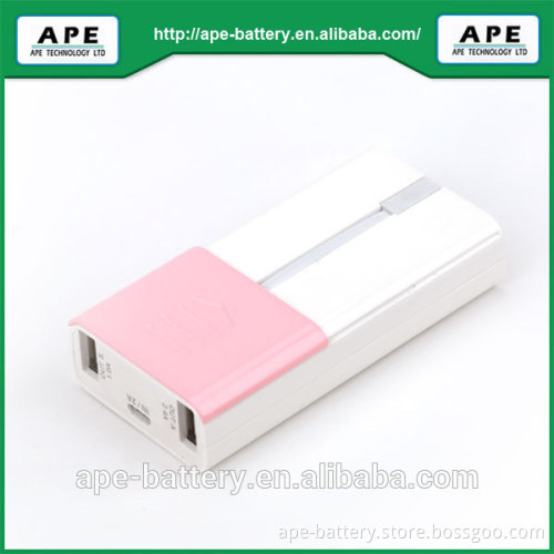 with AC plug and Three output ports Turbo charging 3hour 5V/3.5A Portable Power Bank for Smartphone